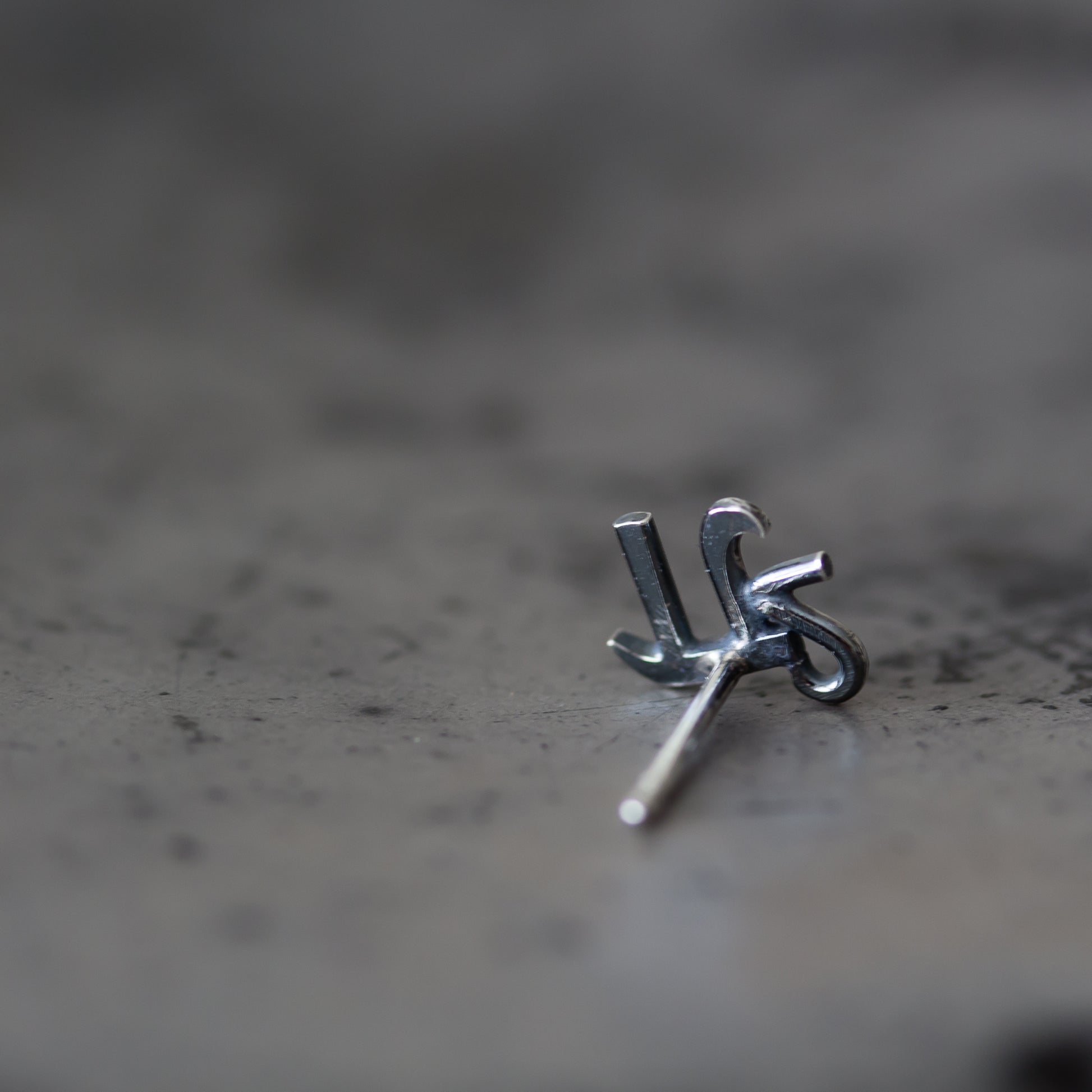 Mismatched Pair of Cute Tiny Pi Studs, mini π and π Squared Stud Earrings - CookOnStrike