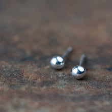Load image into Gallery viewer, 4mm Sterling Silver Ball Stud Earrings - jewelry by CookOnStrike