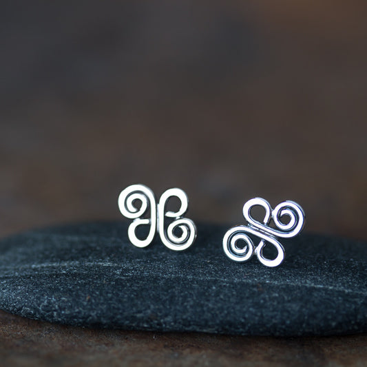 Small Celtic Stud Earrings - jewelry by CookOnStrike