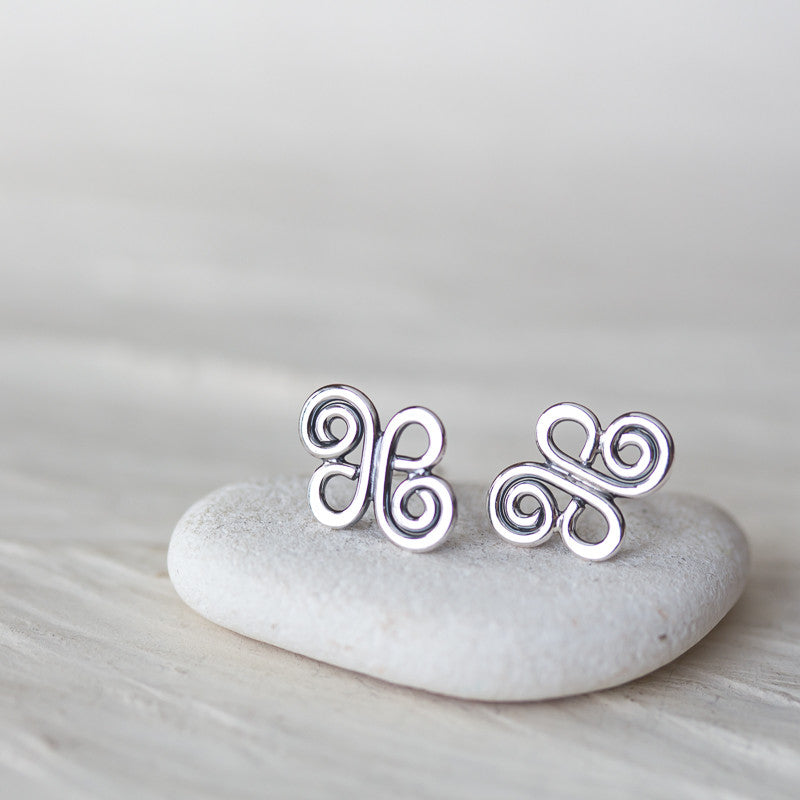 Small Celtic Stud Earrings - jewelry by CookOnStrike