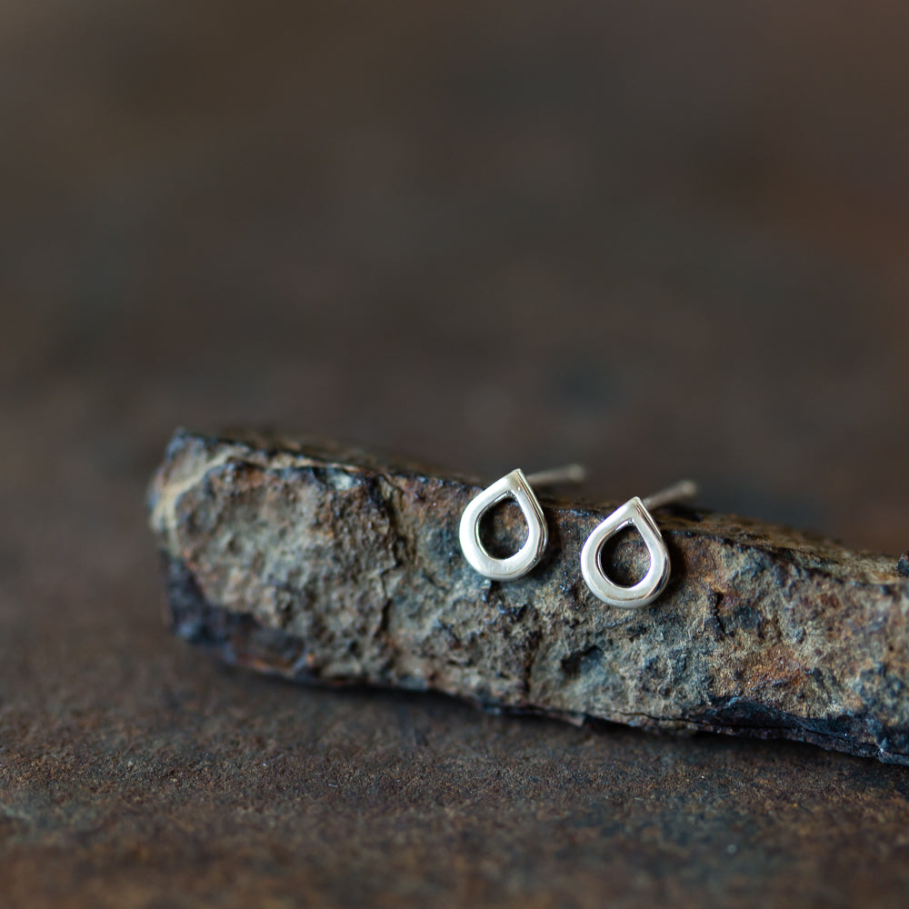 Petite Droplet Stud Earrings - jewelry by CookOnStrike