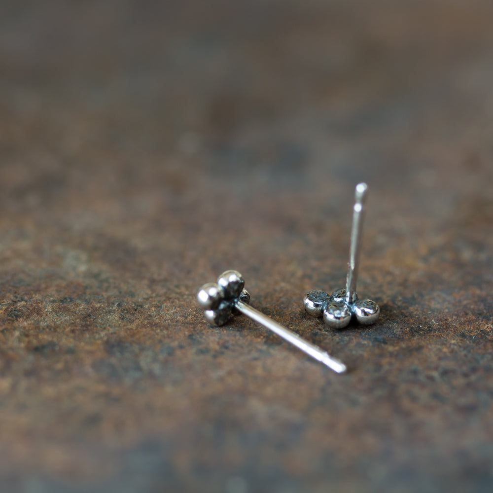 6x4.5mm Beaded Diamond Shape Stud Earrings - jewelry by CookOnStrike