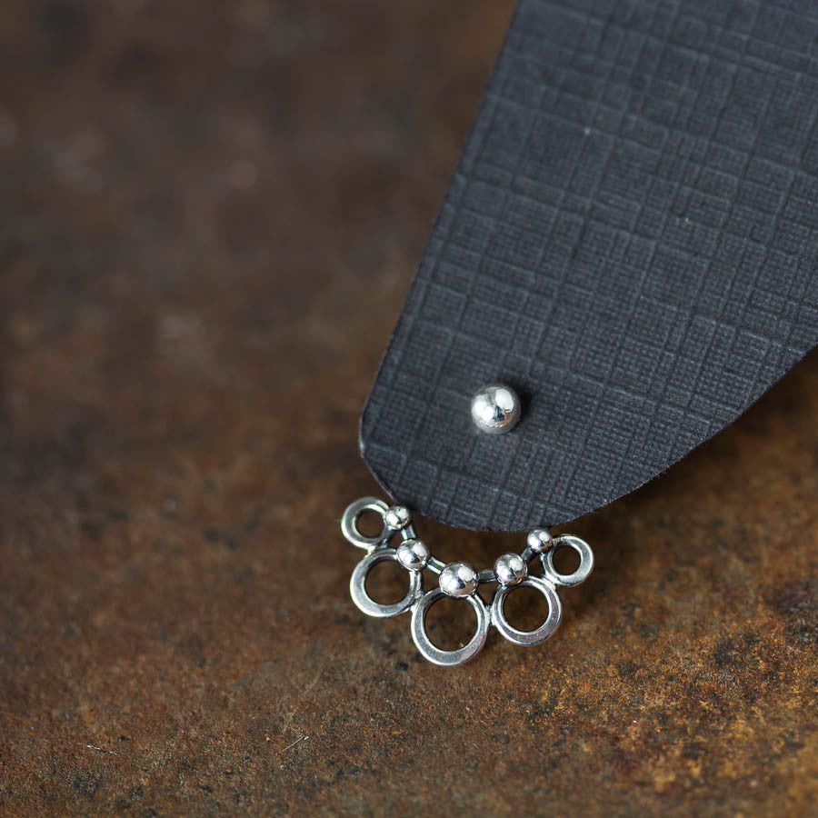 Circles and Dots, Handmade Silver Ear Jackets - jewelry by CookOnStrike