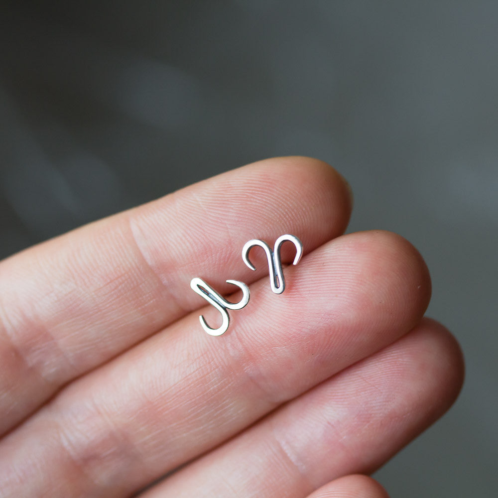 Double Hook Stud Earring - jewelry by CookOnStrike