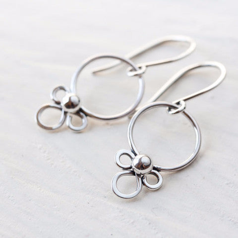 Dainty Silver Earrings, simple minimal everyday jewelry - jewelry by CookOnStrike