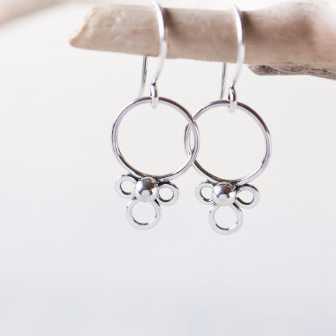 Dainty Silver Earrings, simple minimal everyday jewelry - jewelry by CookOnStrike