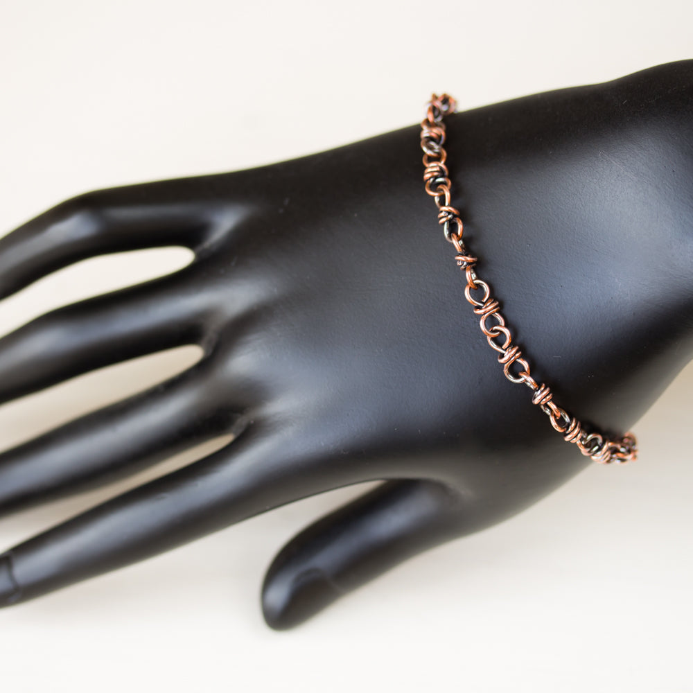 Bigger Link Copper Chain Bracelet for Man or Woman - jewelry by CookOnStrike