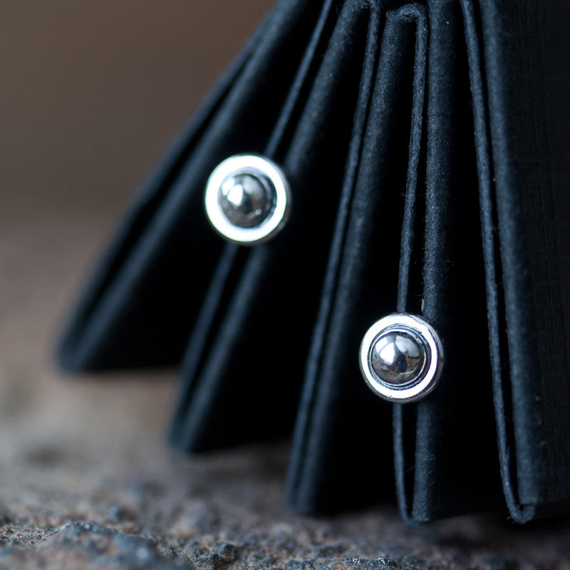 4.5mm Tiny Sterling Silver UFO Stud Earrings - jewelry by CookOnStrike