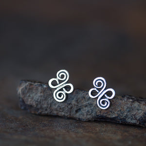 Small Celtic Stud Earrings - jewelry by CookOnStrike