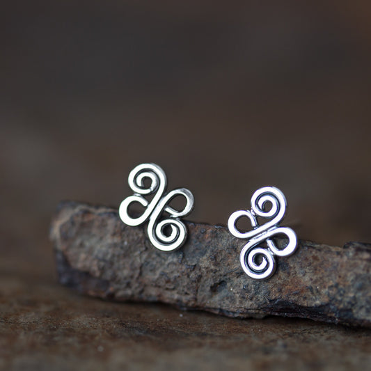 Small Celtic Stud Earrings - jewelry by CookOnStrike