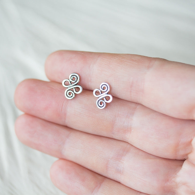 Small Celtic Stud Earrings - jewelry by CookOnStrike