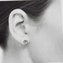 Load image into Gallery viewer, Spiral In A Circle, Sterling Silver Studs - jewelry by CookOnStrike