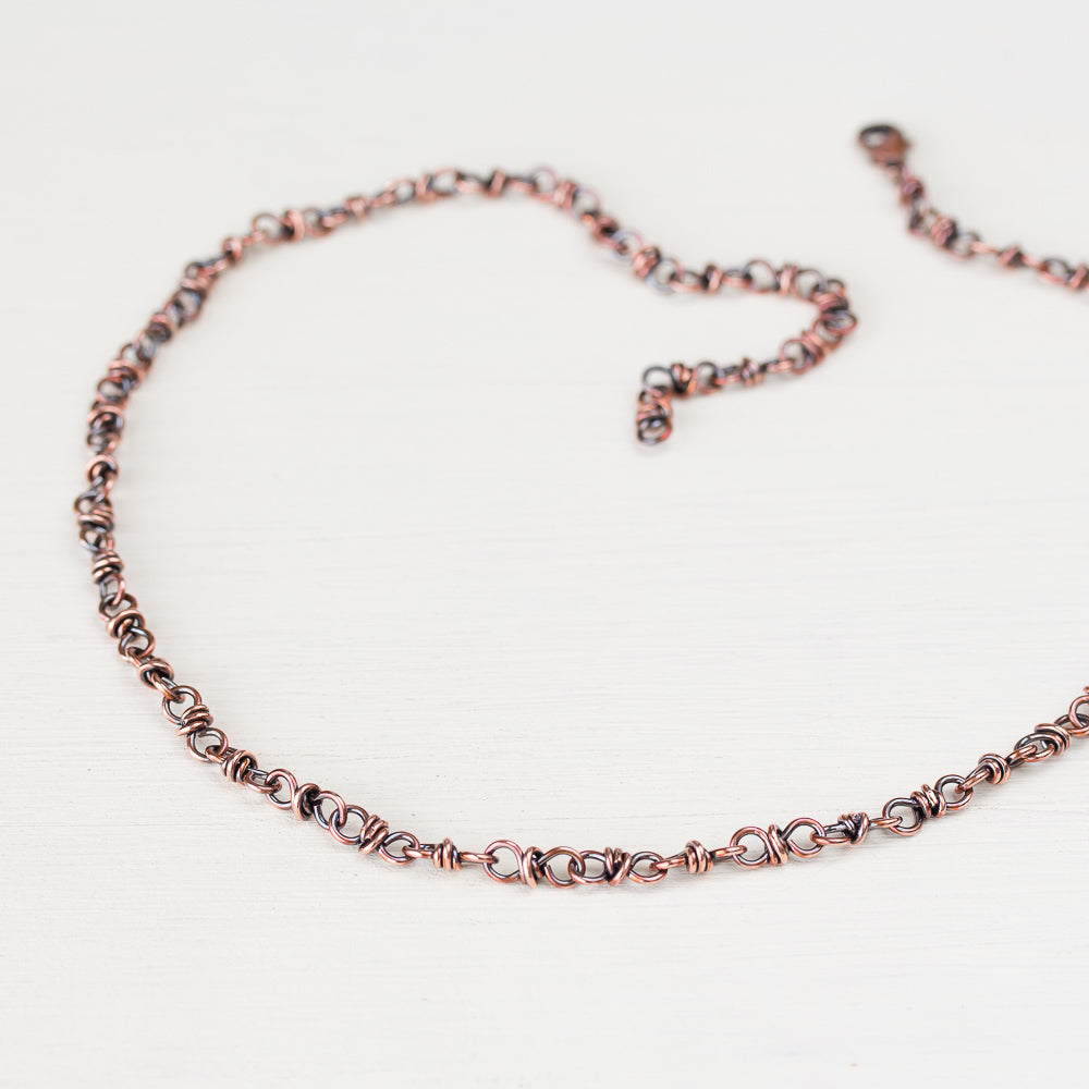 Handcrafted Copper Necklace - Bigger Link Chain - jewelry by CookOnStrike