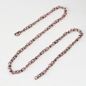 Handcrafted Copper Necklace - Bigger Link Chain - jewelry by CookOnStrike