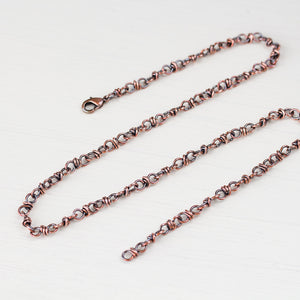 Handcrafted Copper Necklace - Bigger Link Chain - jewelry by CookOnStrike