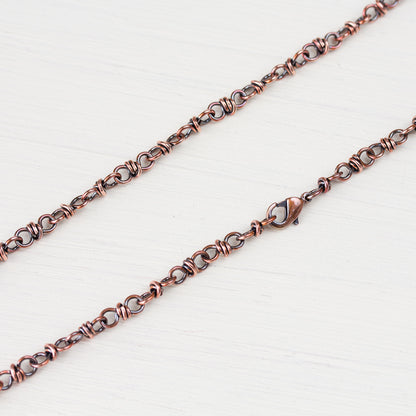 Handcrafted Copper Necklace - Bigger Link Chain - jewelry by CookOnStrike