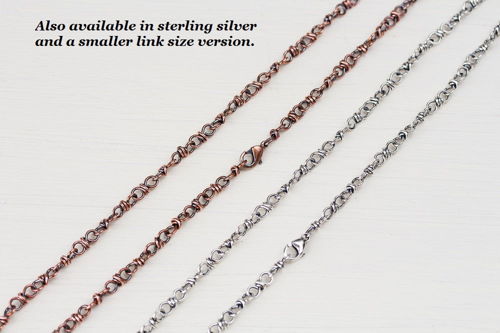 Handcrafted Copper Necklace - Bigger Link Chain - jewelry by CookOnStrike