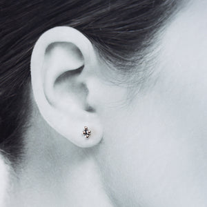 6x4.5mm Beaded Diamond Shape Stud Earrings - jewelry by CookOnStrike