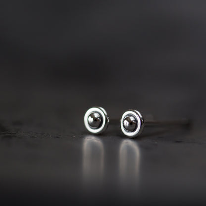 3mm Teeny Tiny Sterling Silver UFO Stud Earrings - CookOnStrike