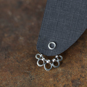 Circles and Dots, Handmade Silver Ear Jackets - jewelry by CookOnStrike