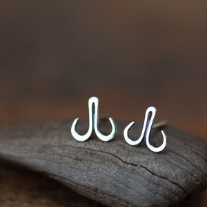 Double Hook Stud Earring - jewelry by CookOnStrike
