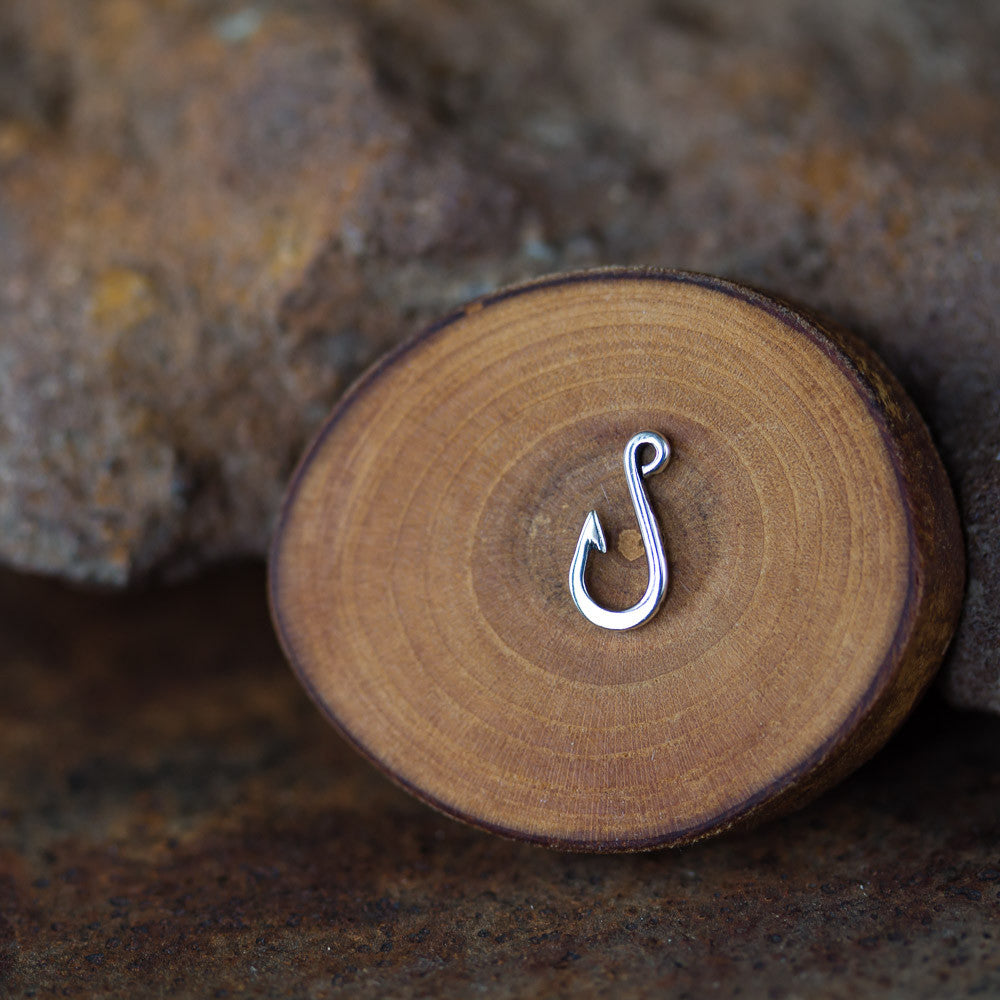 Fish Hook Stud, Single Earring - jewelry by CookOnStrike