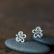 Load image into Gallery viewer, Tiny Butterfly Stud Earrings, 9mm - jewelry by CookOnStrike