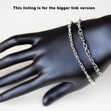 Load image into Gallery viewer, Bigger Link Chain Bracelet for Man or Woman, Sterling Silver - jewelry by CookOnStrike