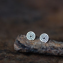 Load image into Gallery viewer, Tiny Celtic Spiral Stud Earrings - jewelry by CookOnStrike