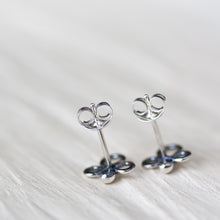 Load image into Gallery viewer, Small abstract sterling silver stud earrings - jewelry by CookOnStrike