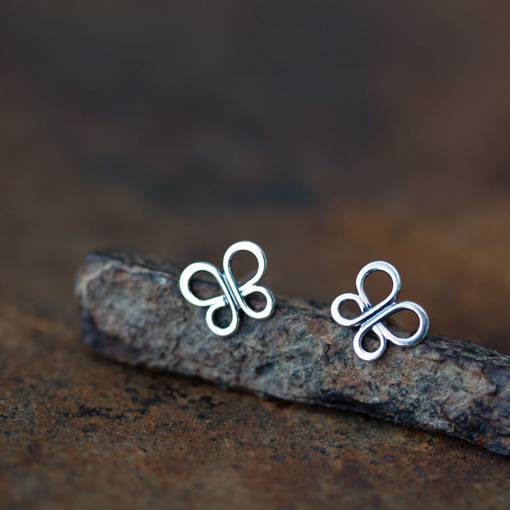 Butterfly shop wire earrings