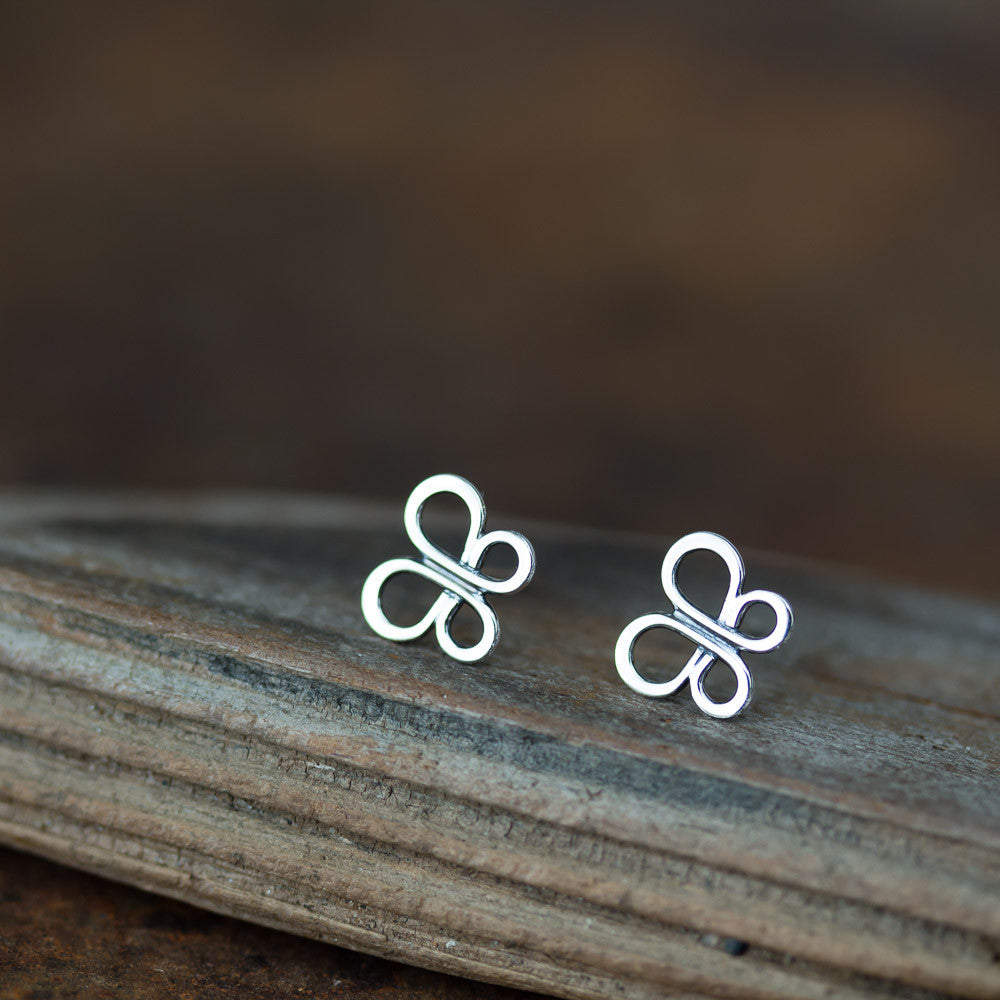 Minimalist Butterfly Stud Earrings - jewelry by CookOnStrike