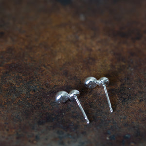 Elegant Double Dot Stud Earrings, Sterling Silver - jewelry by CookOnStrike