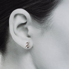 Load image into Gallery viewer, Elegant Double Dot Stud Earrings, Sterling Silver - jewelry by CookOnStrike