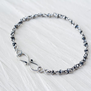 Minimalist Sterling Silver Chain Bracelet, Sterling Silver - jewelry by CookOnStrike