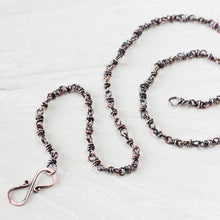 Load image into Gallery viewer, Unique Copper Chain Necklace, infinity clasp - jewelry by CookOnStrike