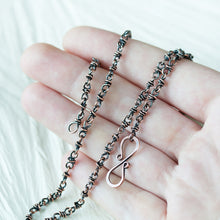 Load image into Gallery viewer, Unique Copper Chain Necklace, infinity clasp - jewelry by CookOnStrike